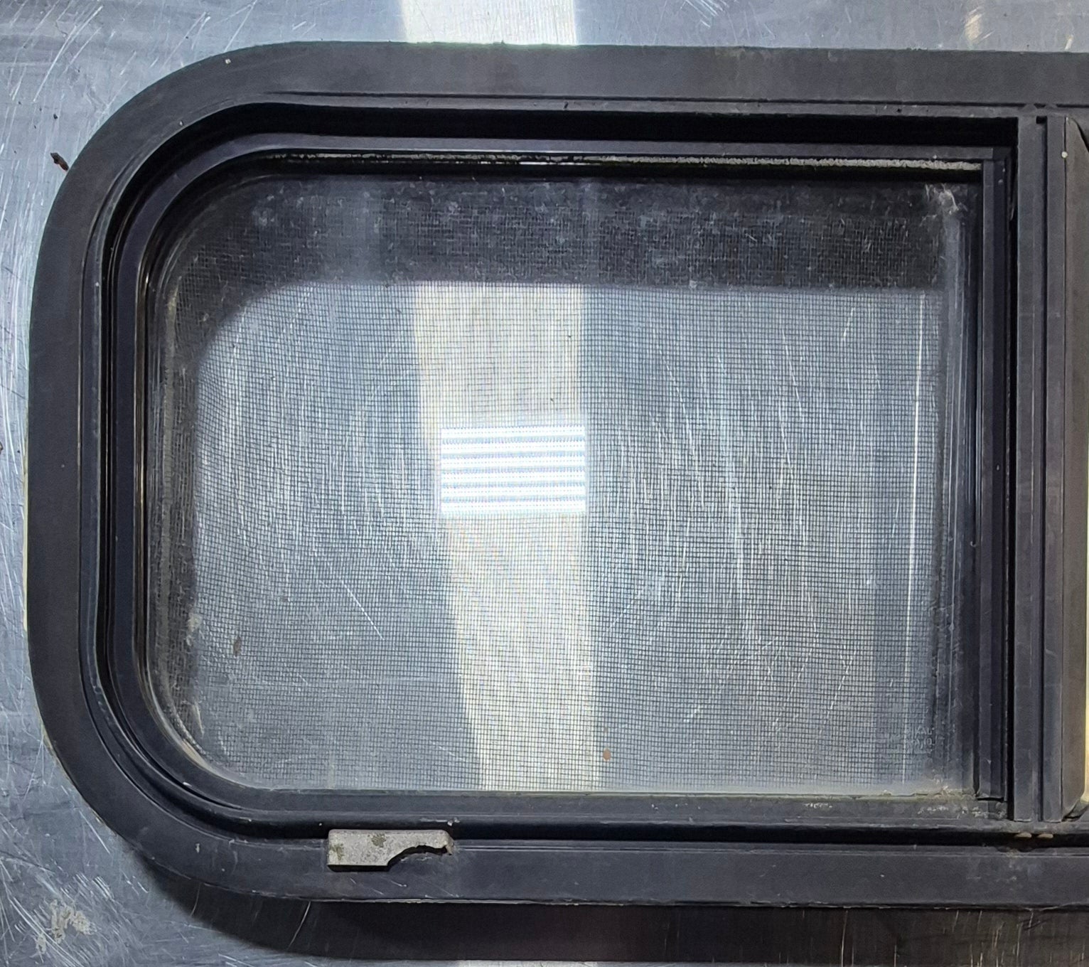 Used Black Radius Opening Window : 30 1/4