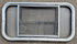 Used Black Radius Opening Window : 30 1/4" x 14 7/8" x 1 3/4" D - Young Farts RV Parts