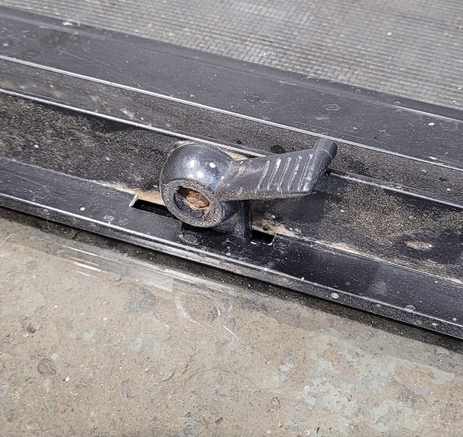 Used Black Radius Opening Window : 34 1/2