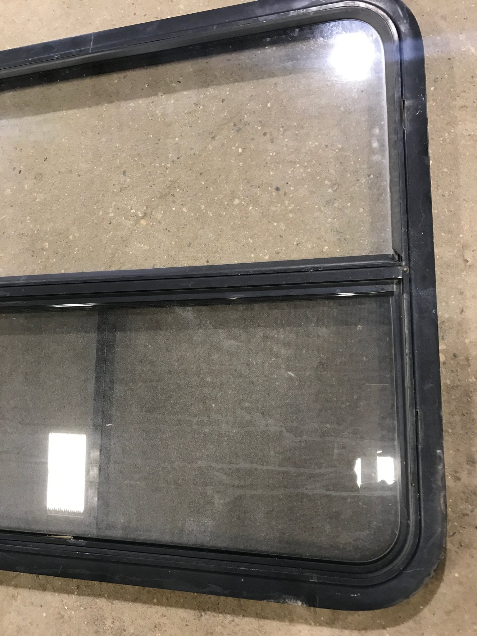 Used Black Radius Opening Window : 34 1/2