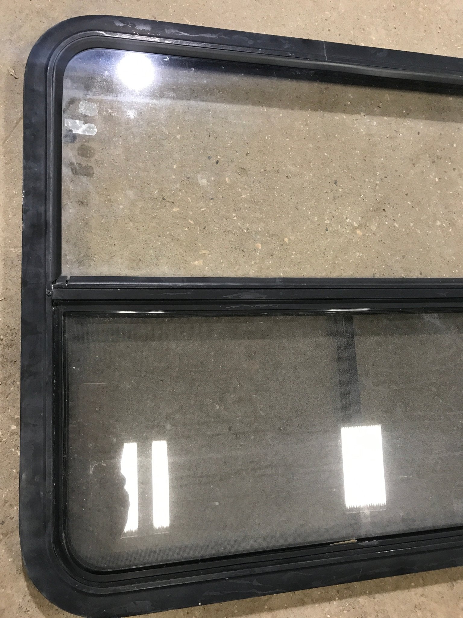 Used Black Radius Opening Window : 34 1/2