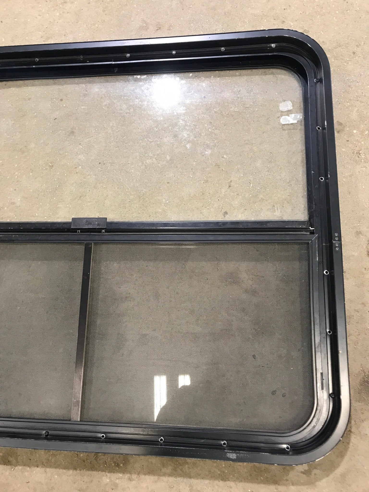 Used Black Radius Opening Window : 34 1/2