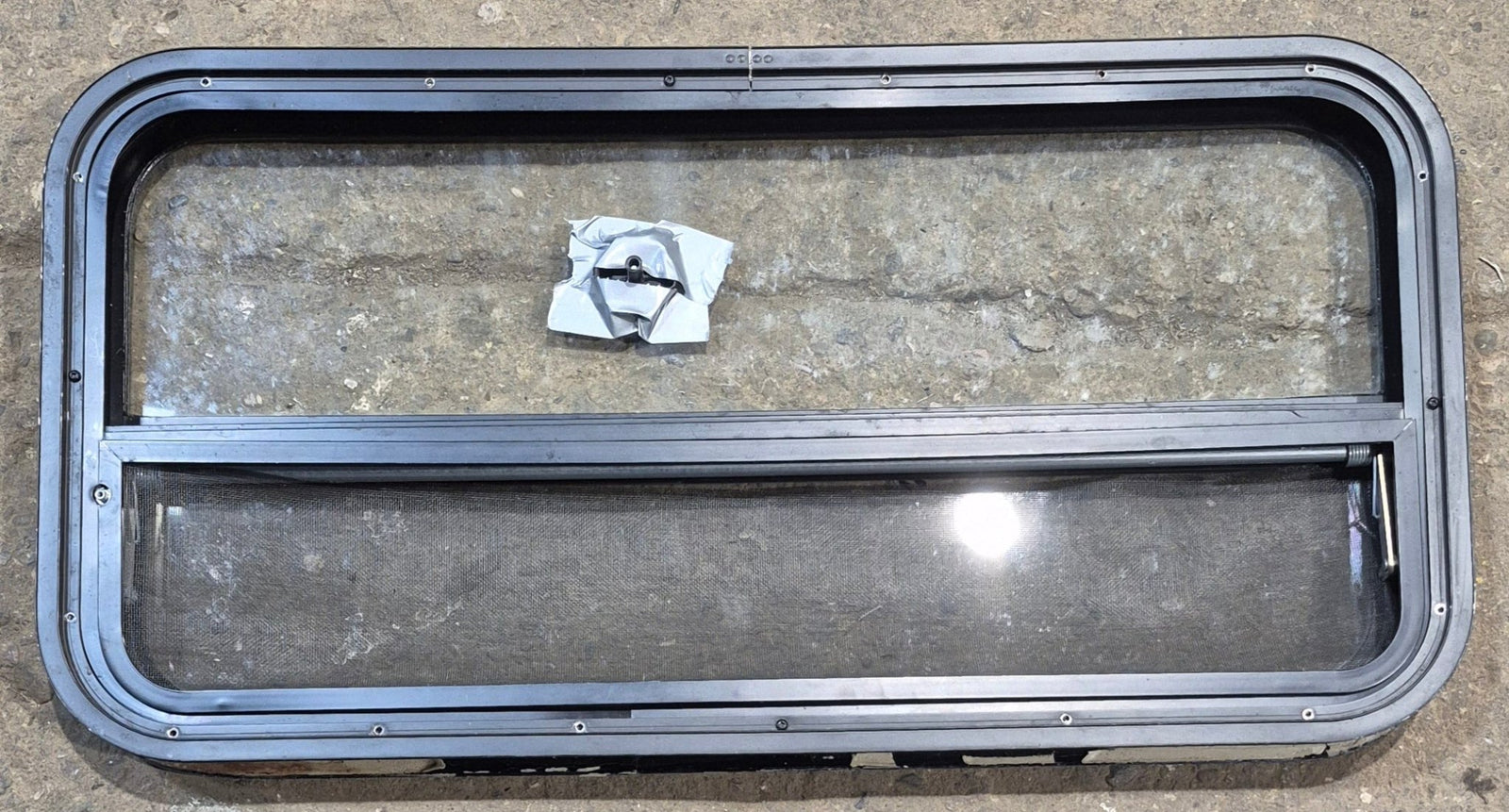 Used Black Radius Opening Window : 35 1/2