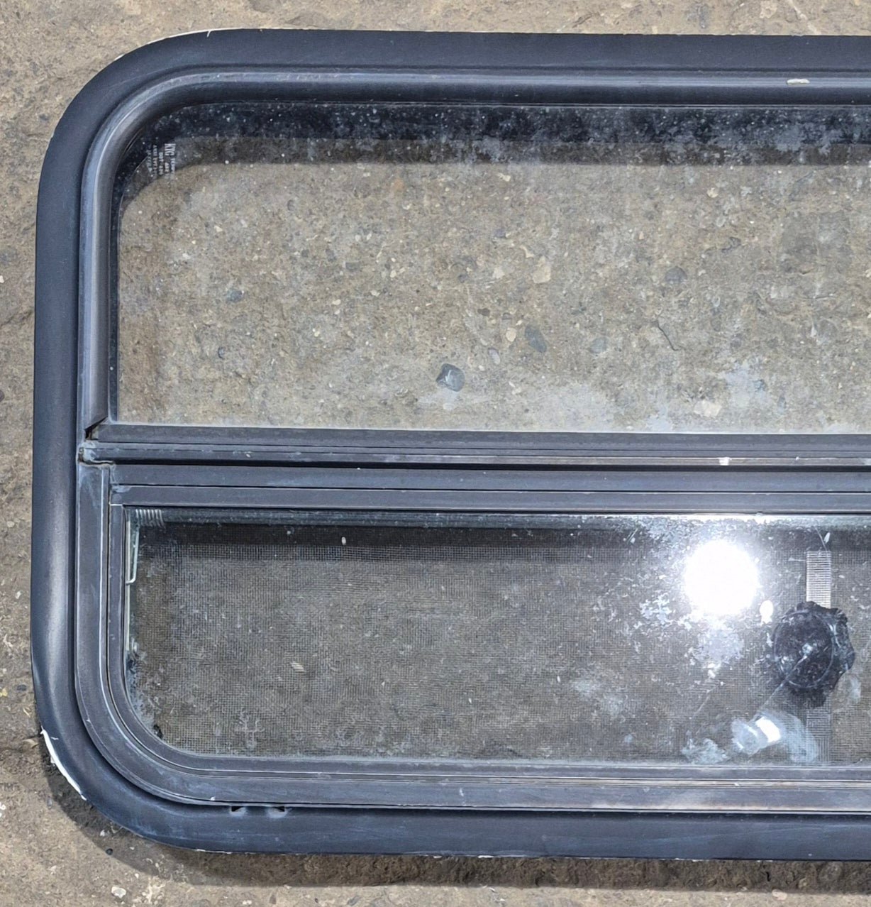 Used Black Radius Opening Window : 35 1/2