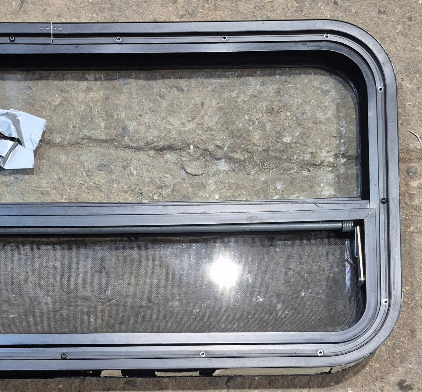 Used Black Radius Opening Window : 35 1/2