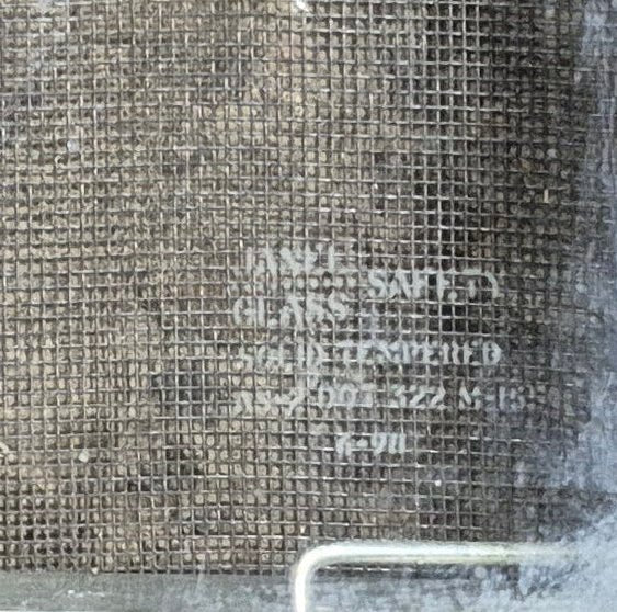 Used Black Radius Opening Window : 35 1/2" W x 17 1/4" H x 1 7/8" - Young Farts RV Parts