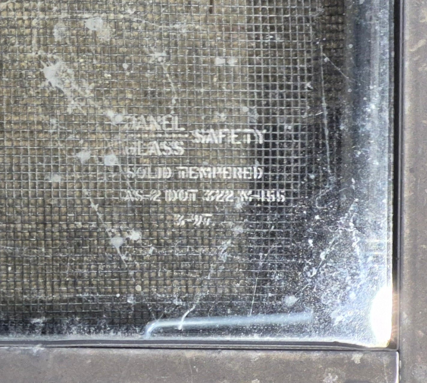 Used Black Radius Opening Window : 35 1/2