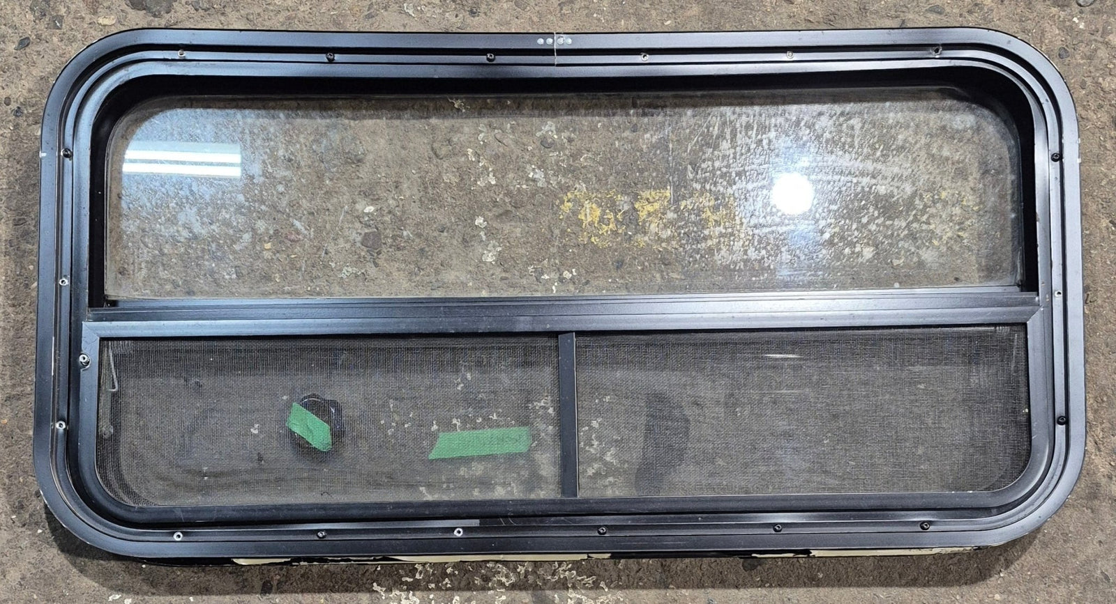 Used Black Radius Opening Window : 35 1/2
