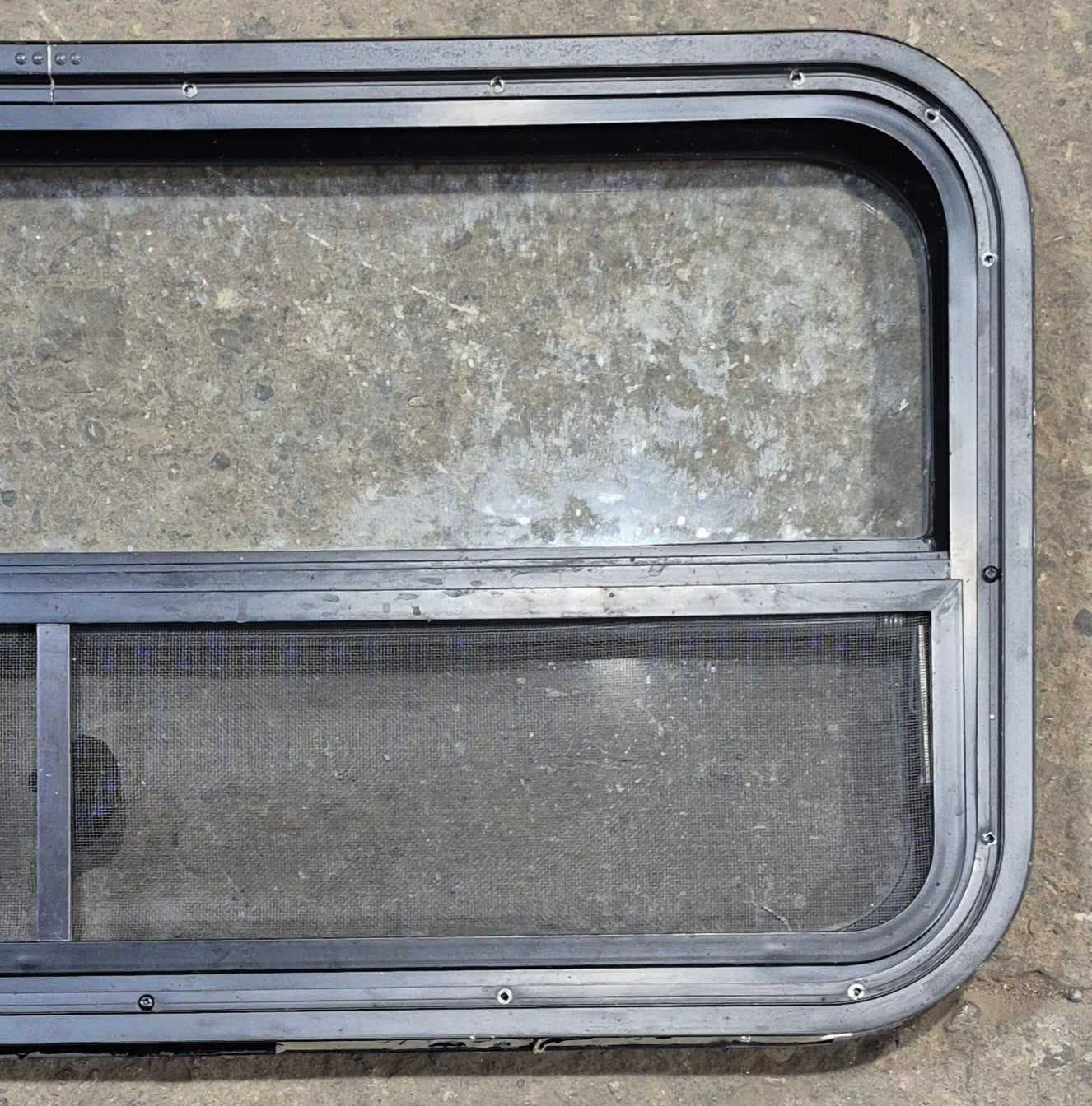 Used Black Radius Opening Window : 35 1/2