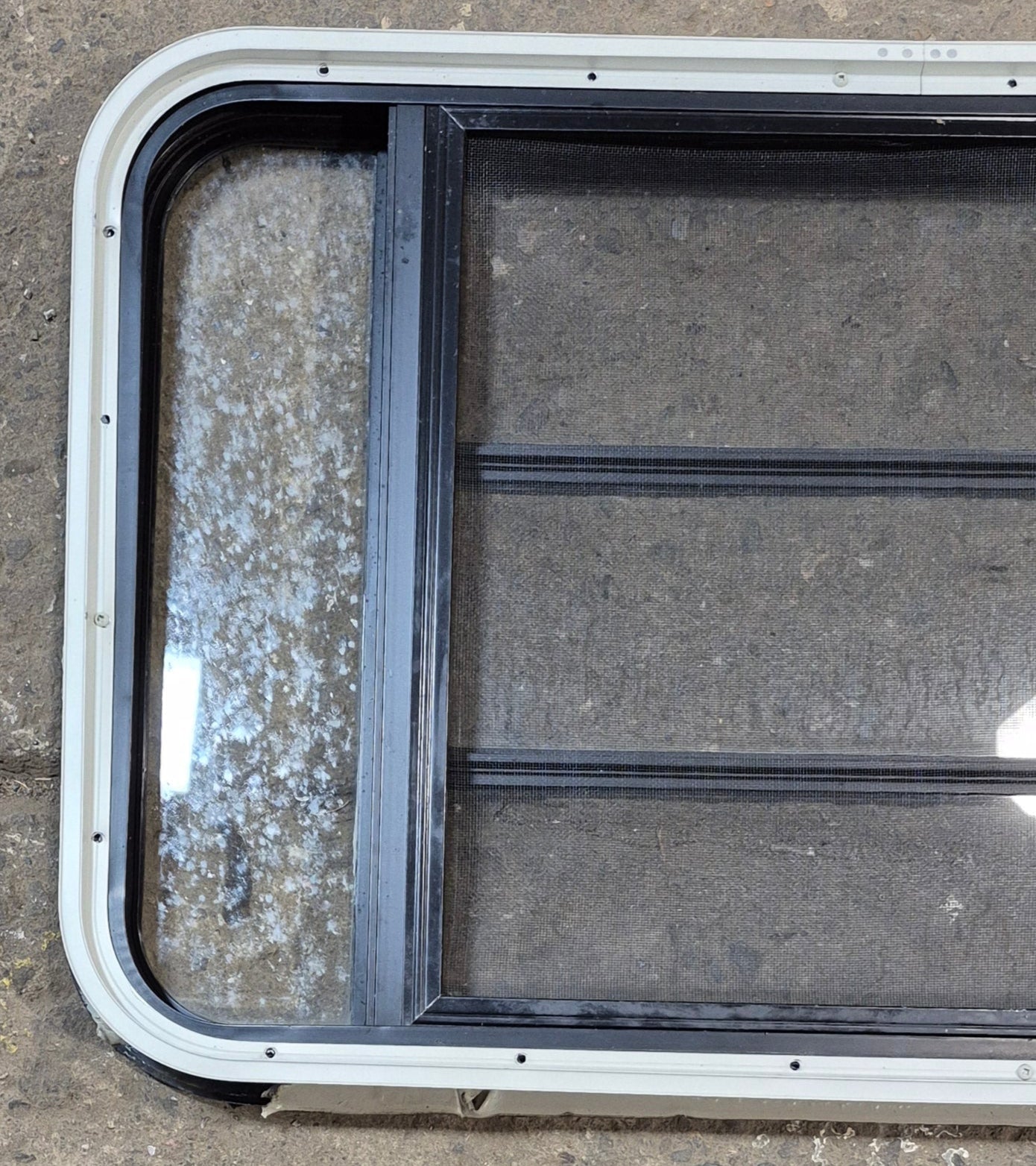 Used Black Radius Opening Window : 35 1/2