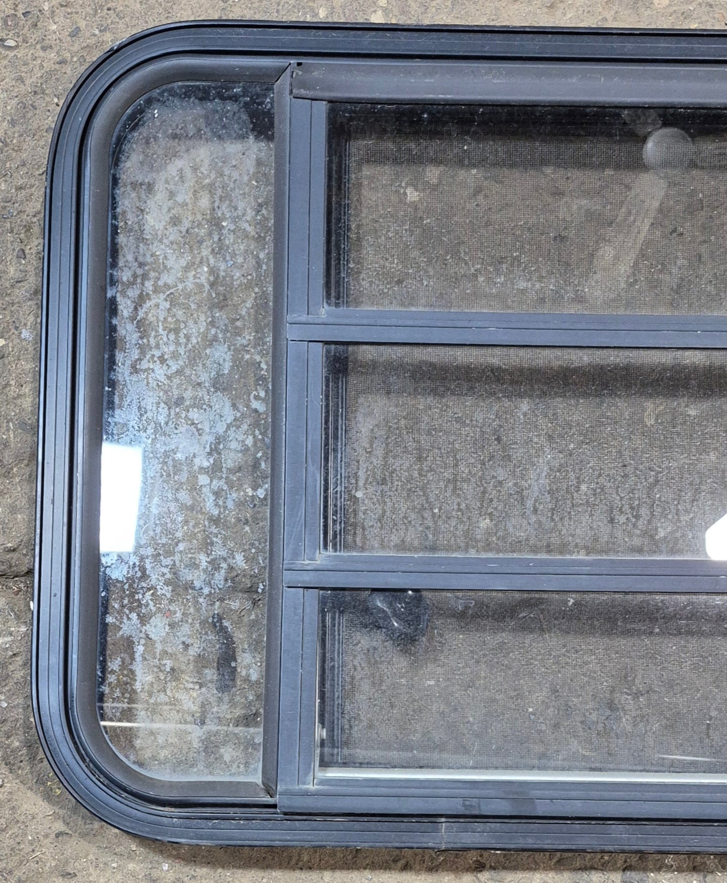 Used Black Radius Opening Window : 35 1/2