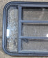Used Black Radius Opening Window : 35 1/2" W x 21 3/4" H x 1 7/8" - Young Farts RV Parts