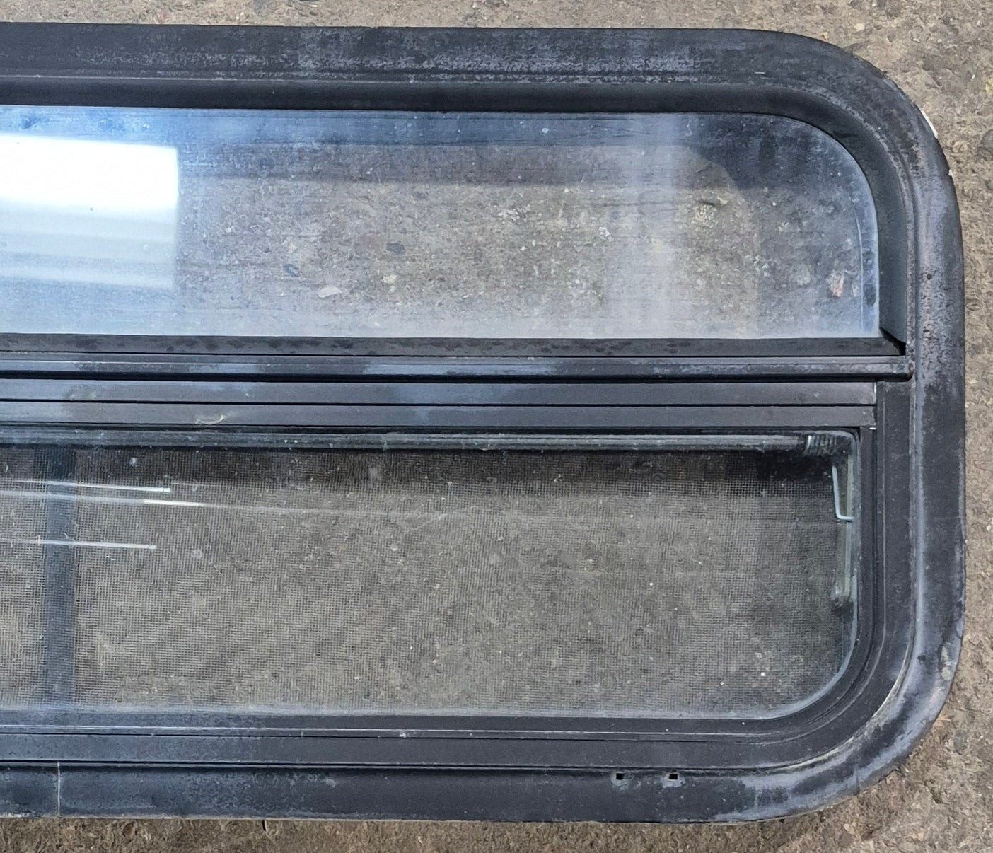 Used Black Radius Opening Window : 35 1/4