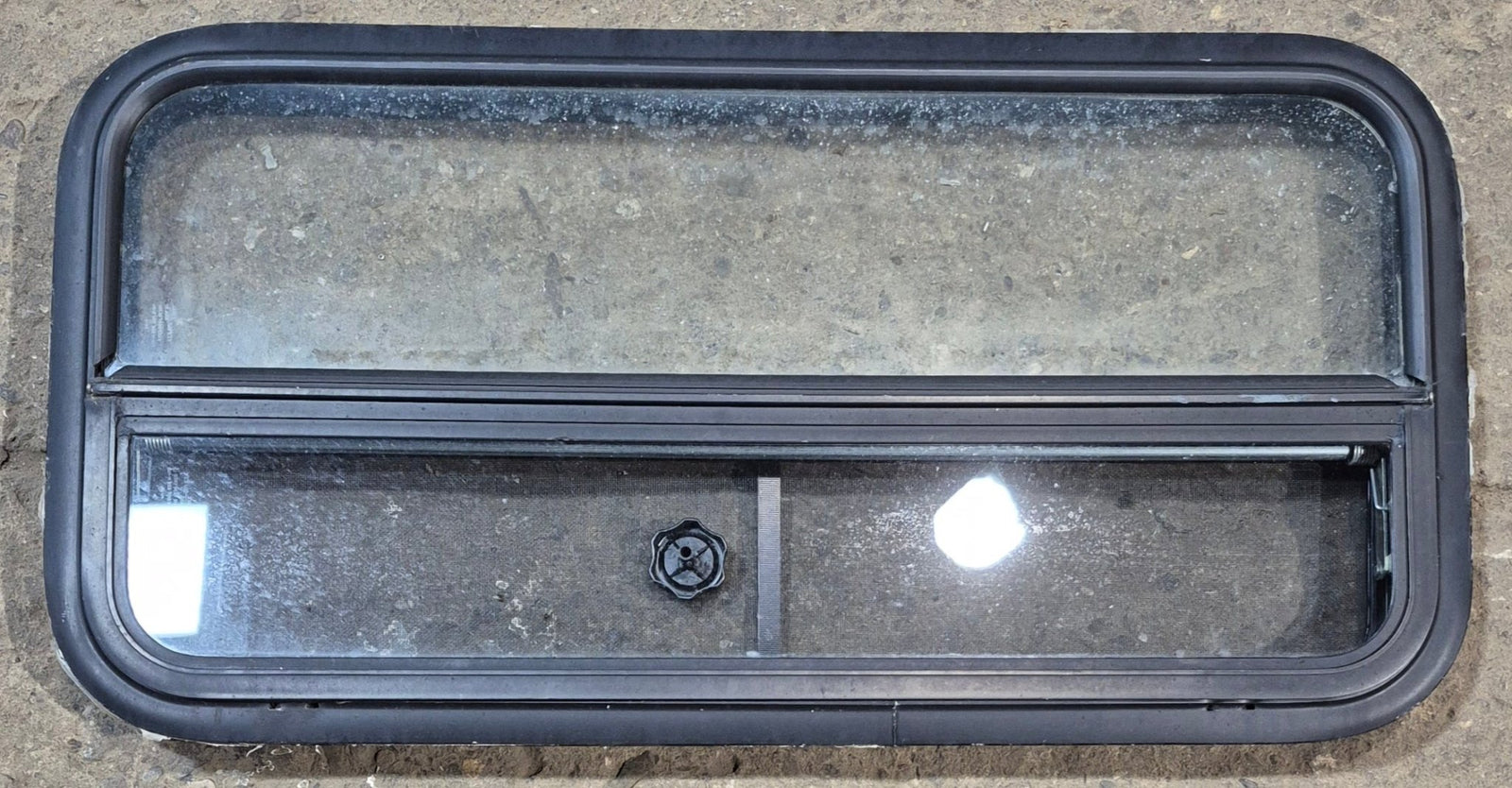 Used Black Radius Opening Window : 35 1/4