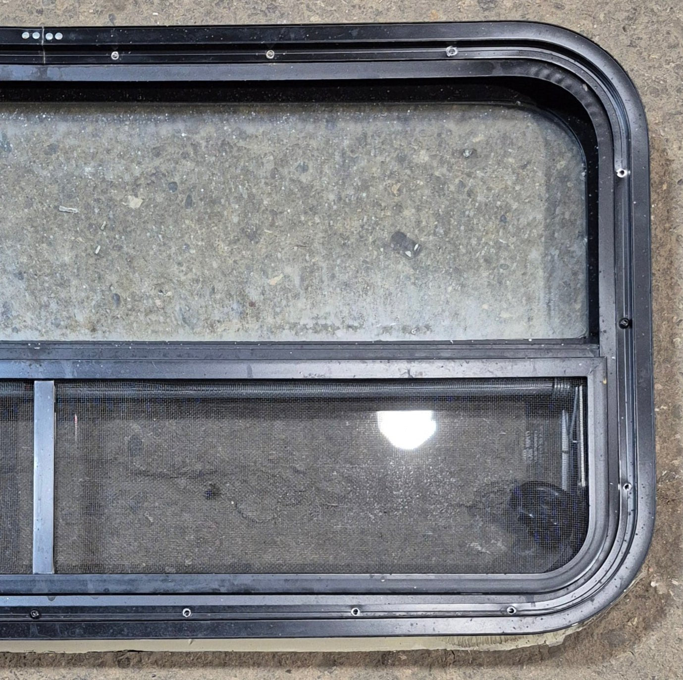 Used Black Radius Opening Window : 35 1/4
