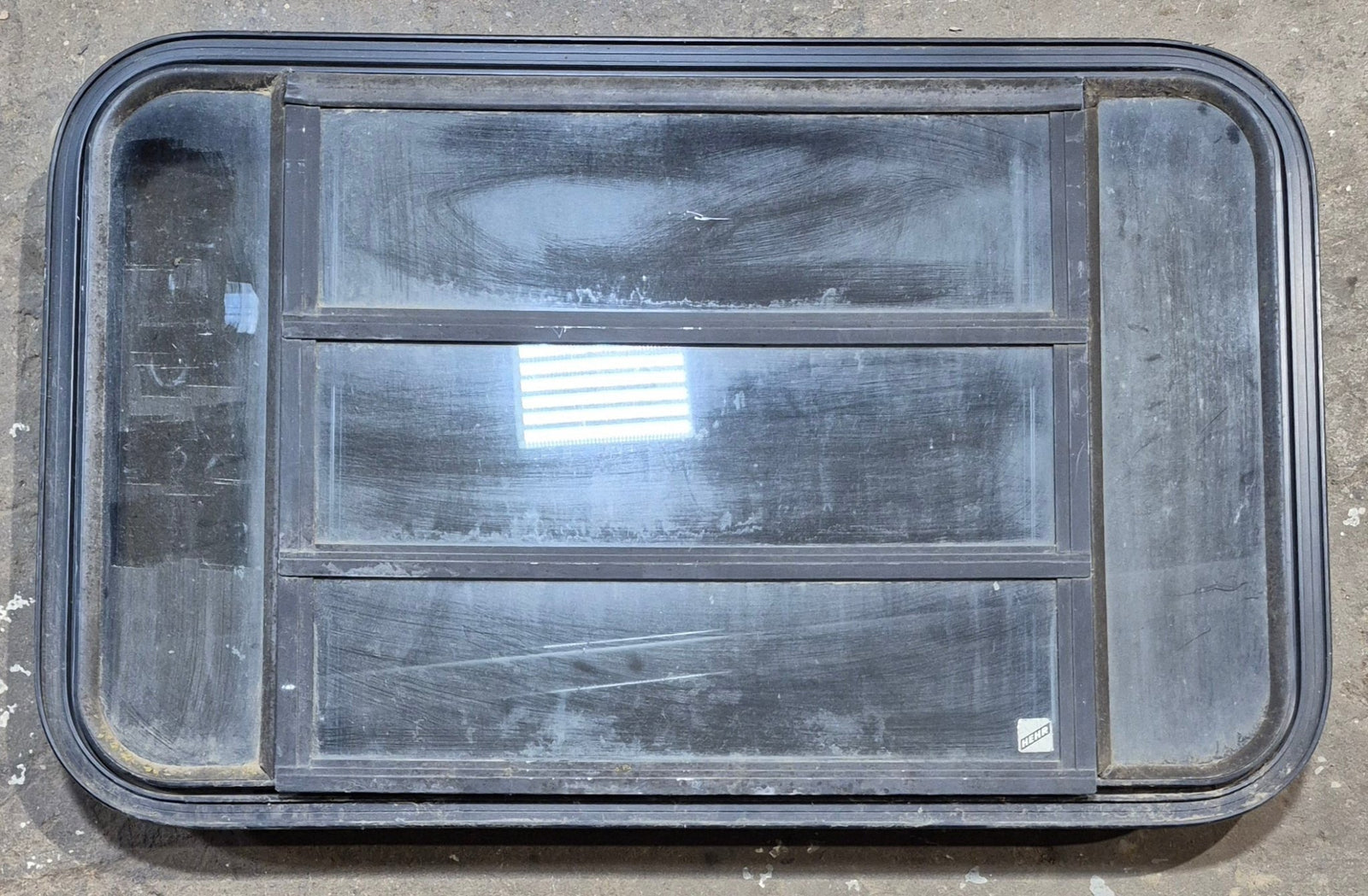 Used Black Radius Opening Window : 35 1/4