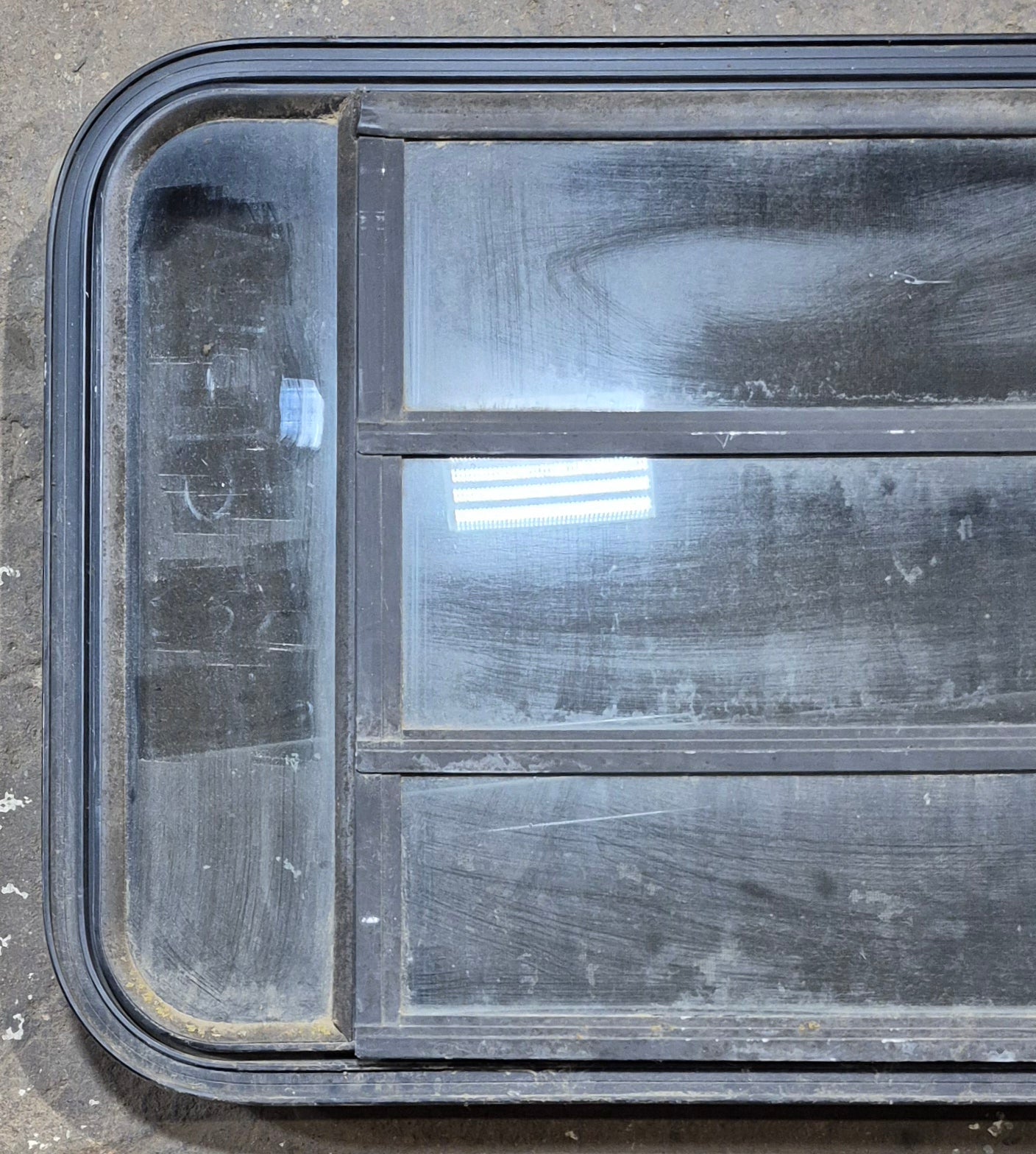 Used Black Radius Opening Window : 35 1/4