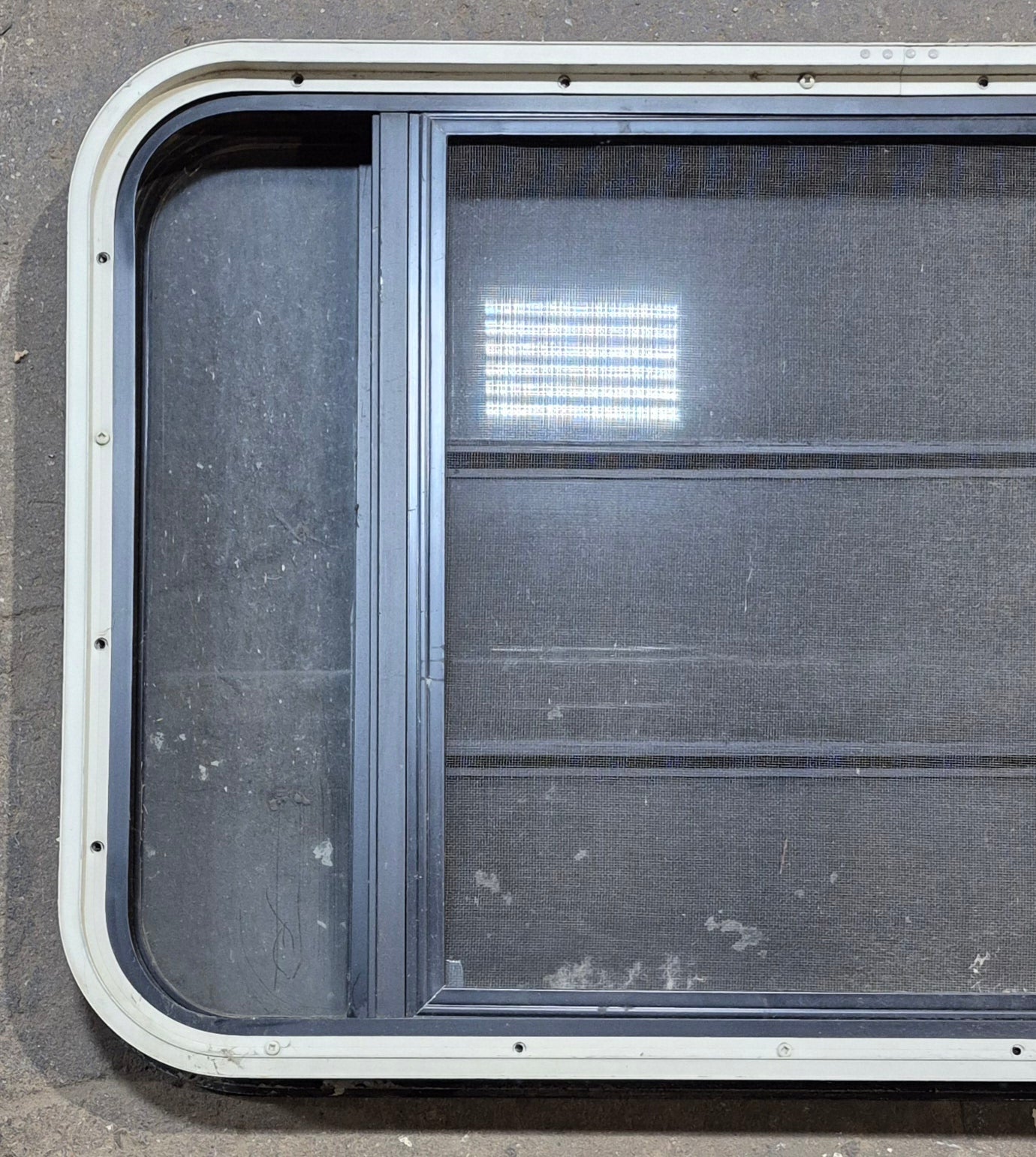 Used Black Radius Opening Window : 35 1/4