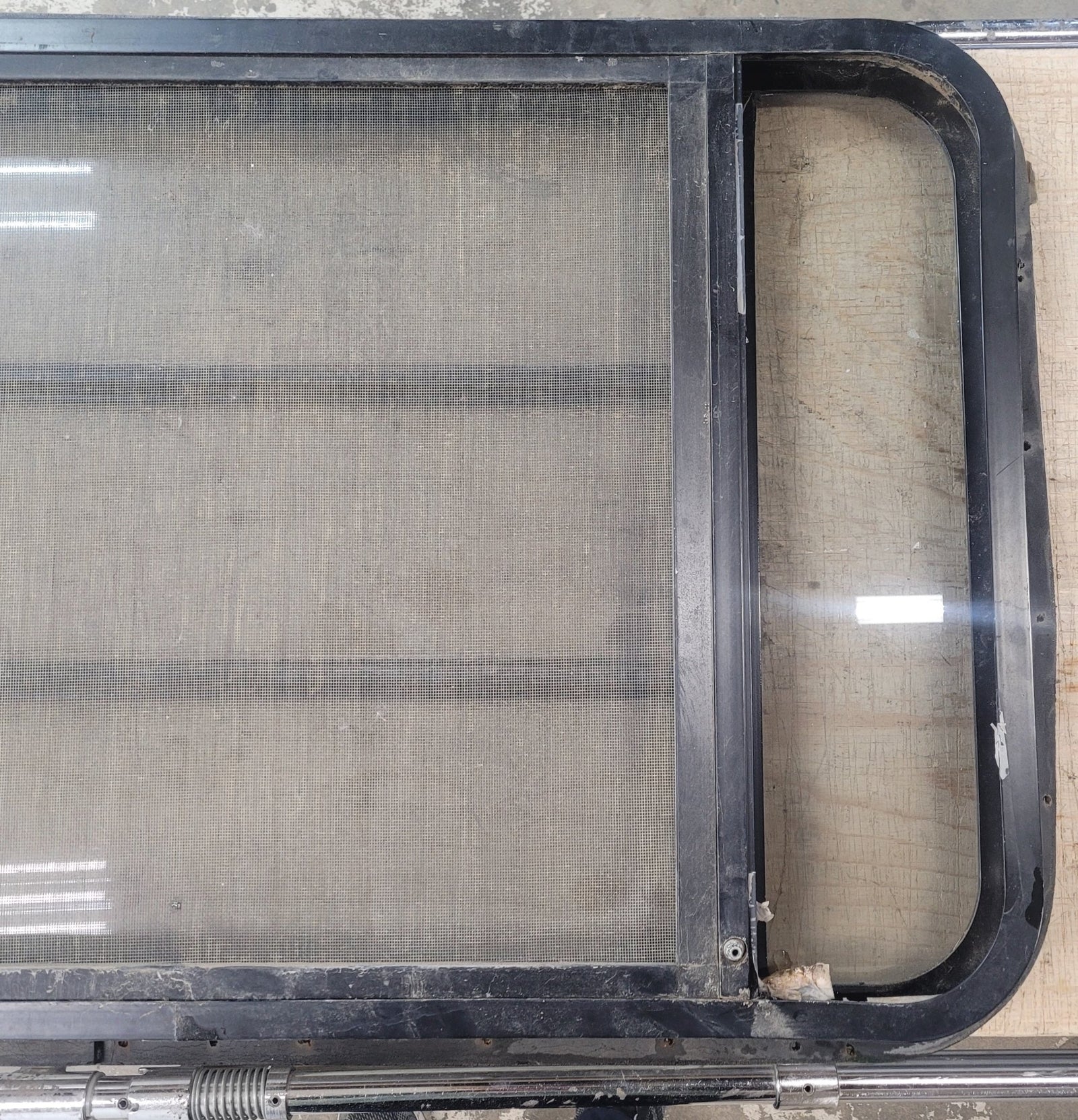 Used Black Radius Opening Window : 35 3/4