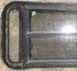 Used Black Radius Opening Window : 35" W x 17 1/4" H x 1 7/8" D - Young Farts RV Parts