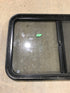 Used Black Radius Opening Window : 36 1/2" W x 22" H x 1 7/8" - Young Farts RV Parts