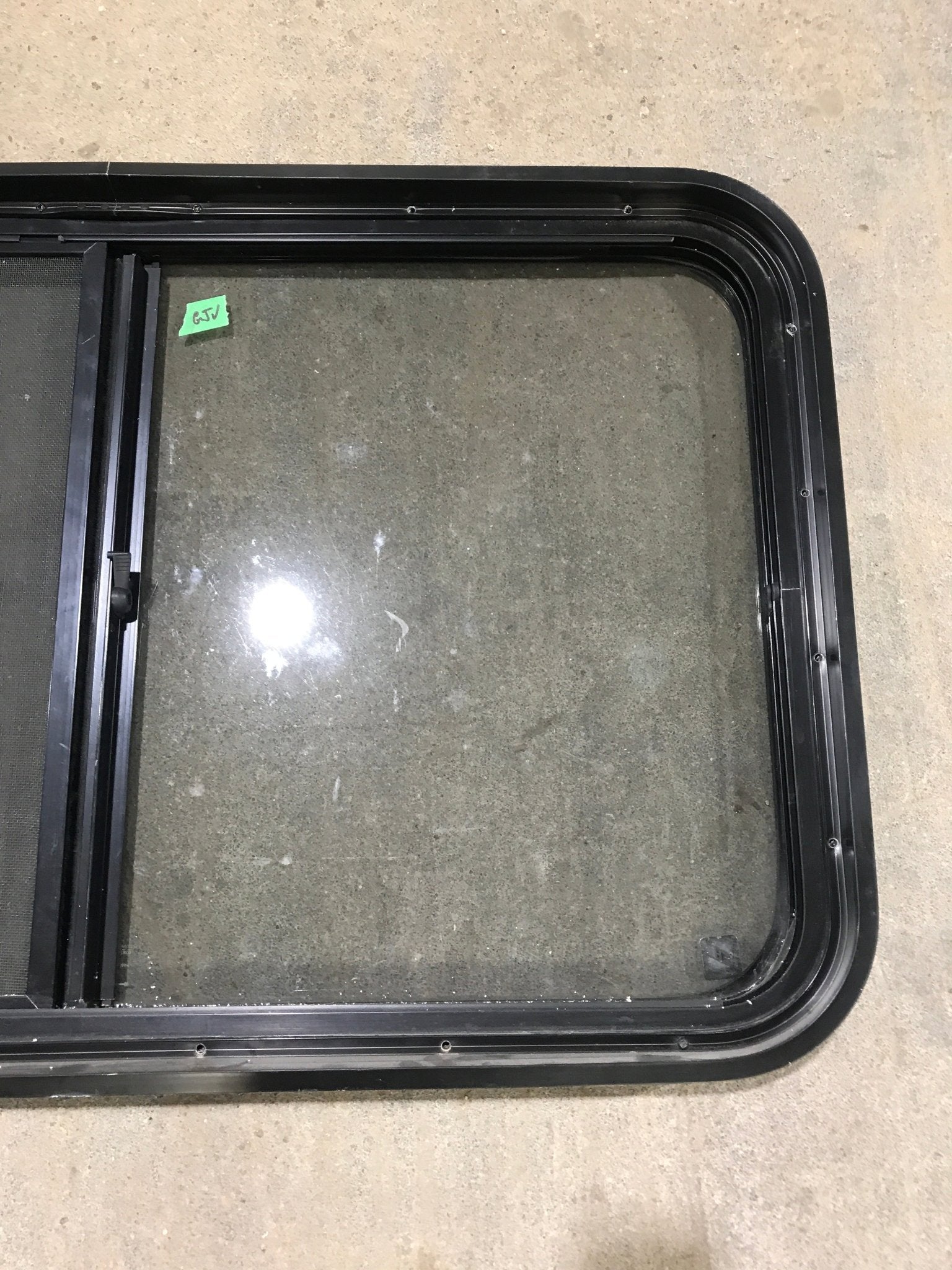 Used Black Radius Opening Window : 36 1/2