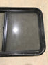 Used Black Radius Opening Window : 36 1/2" W x 22" H x 1 7/8" - Young Farts RV Parts