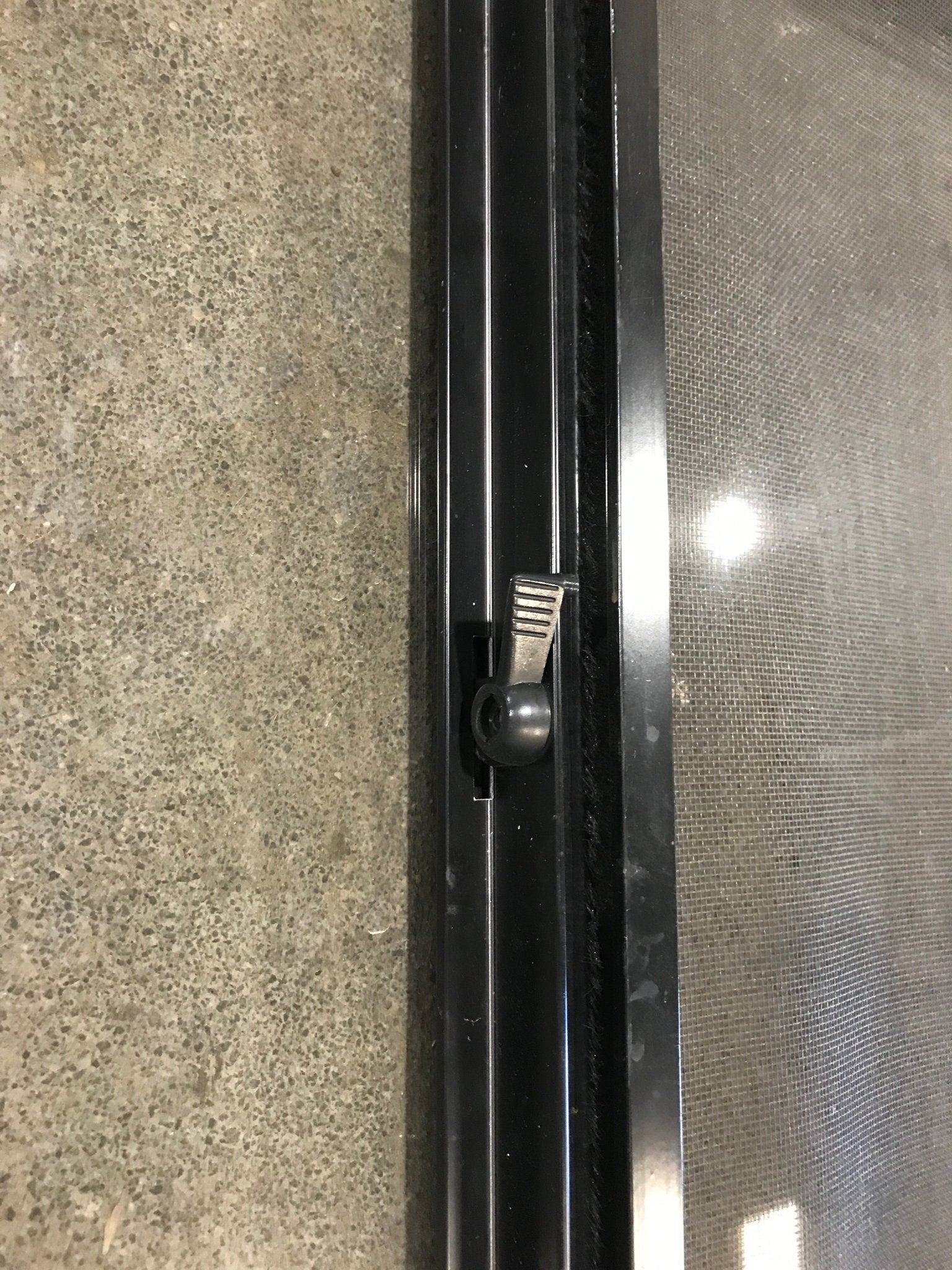 Used Black Radius Opening Window : 36 1/2