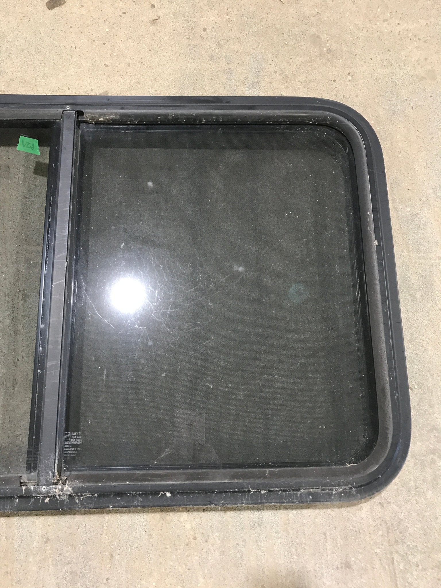 Used Black Radius Opening Window : 36 1/2