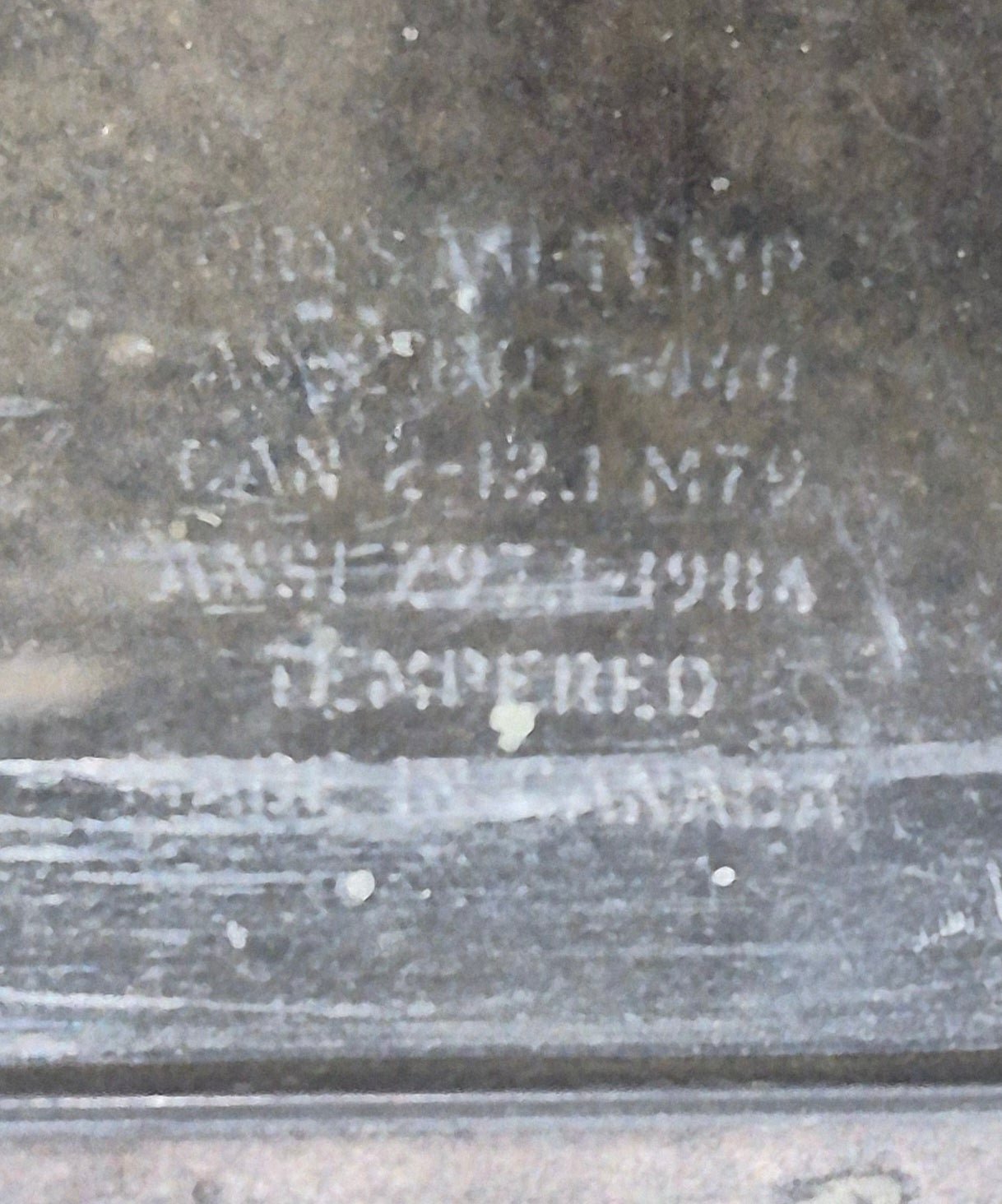 Used Black Radius Opening Window : 36 1/4" W x 21 3/4" H x 1 7/8" - Young Farts RV Parts