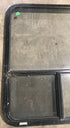Used Black Radius Opening Window : 36 1/4" W x 30 1/4" H x 1 7/8" D - Young Farts RV Parts