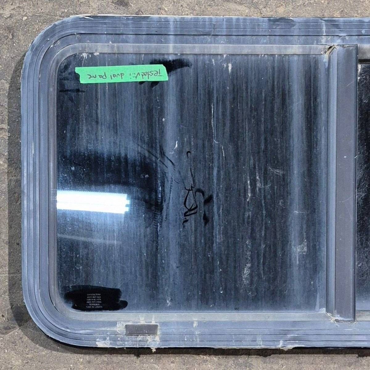 Used Black Radius Opening Window - 36 1/8