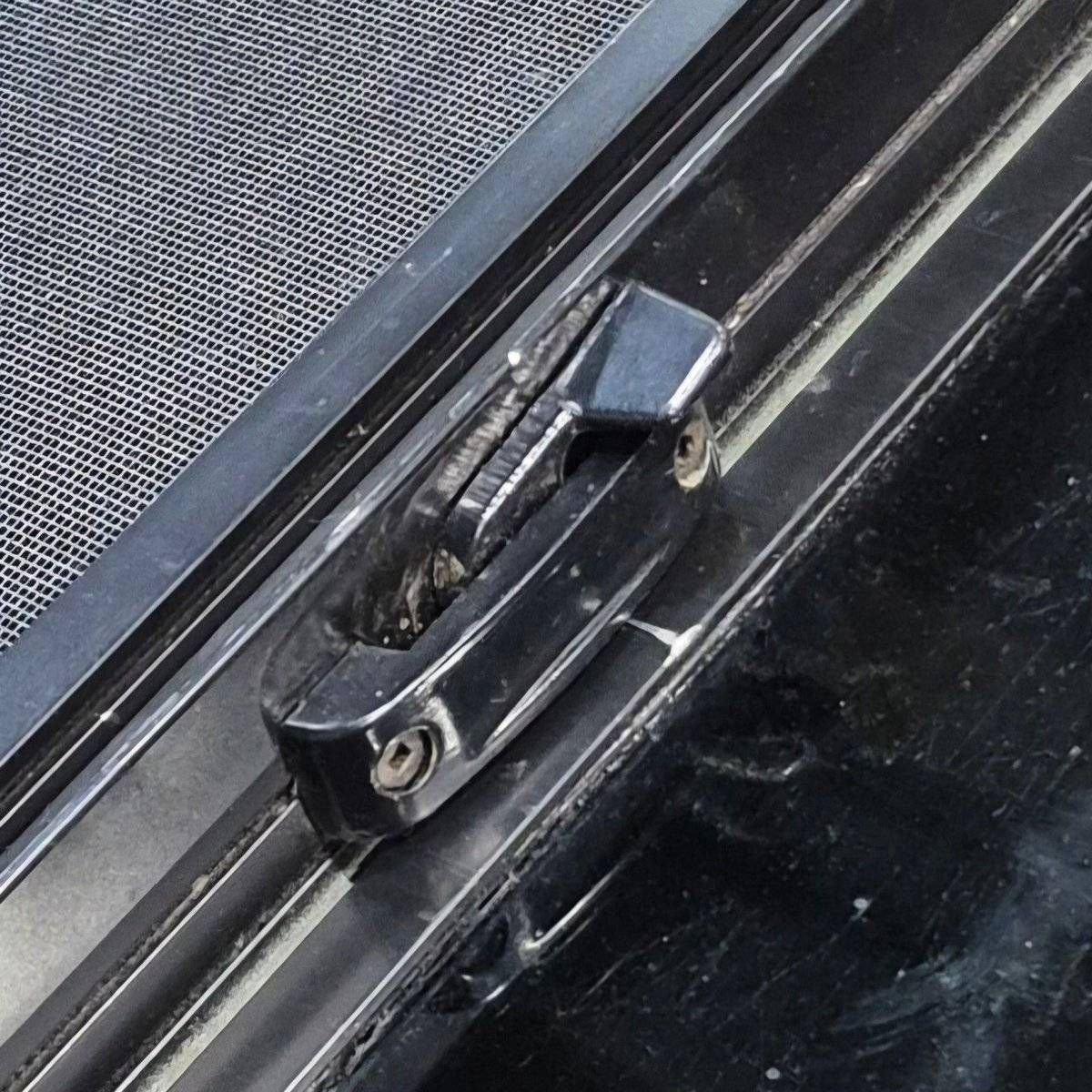 Used Black Radius Opening Window - 36 1/8