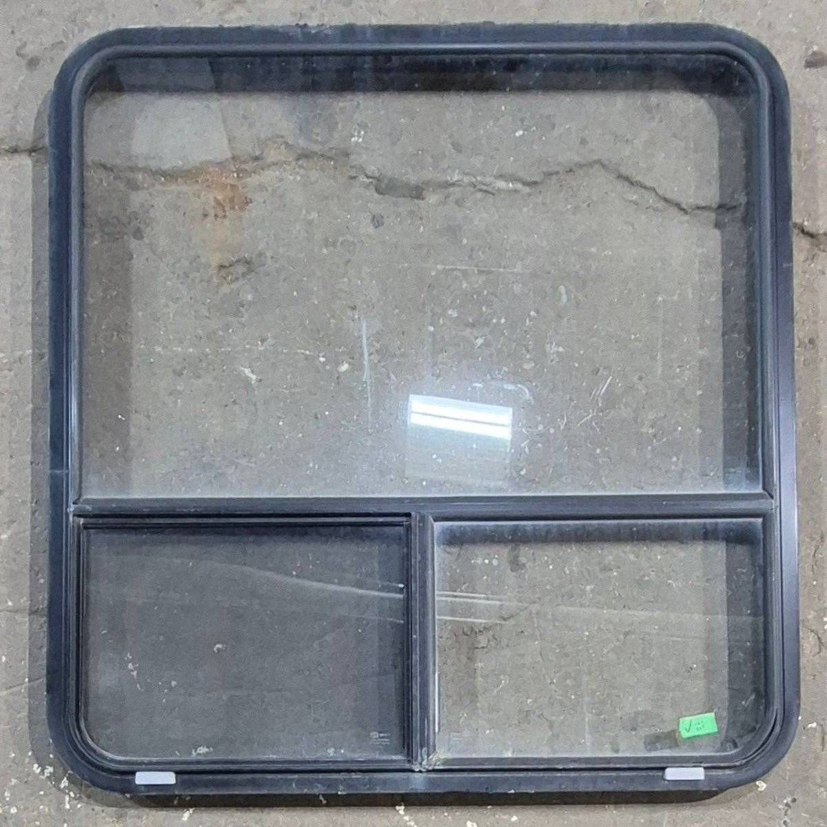 Used Black Radius Opening Window - 36 X 38 X 1.75 - Young Farts RV Parts