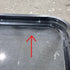 Used Black Radius Opening Window - 36 X 38 X 1.75 - Young Farts RV Parts