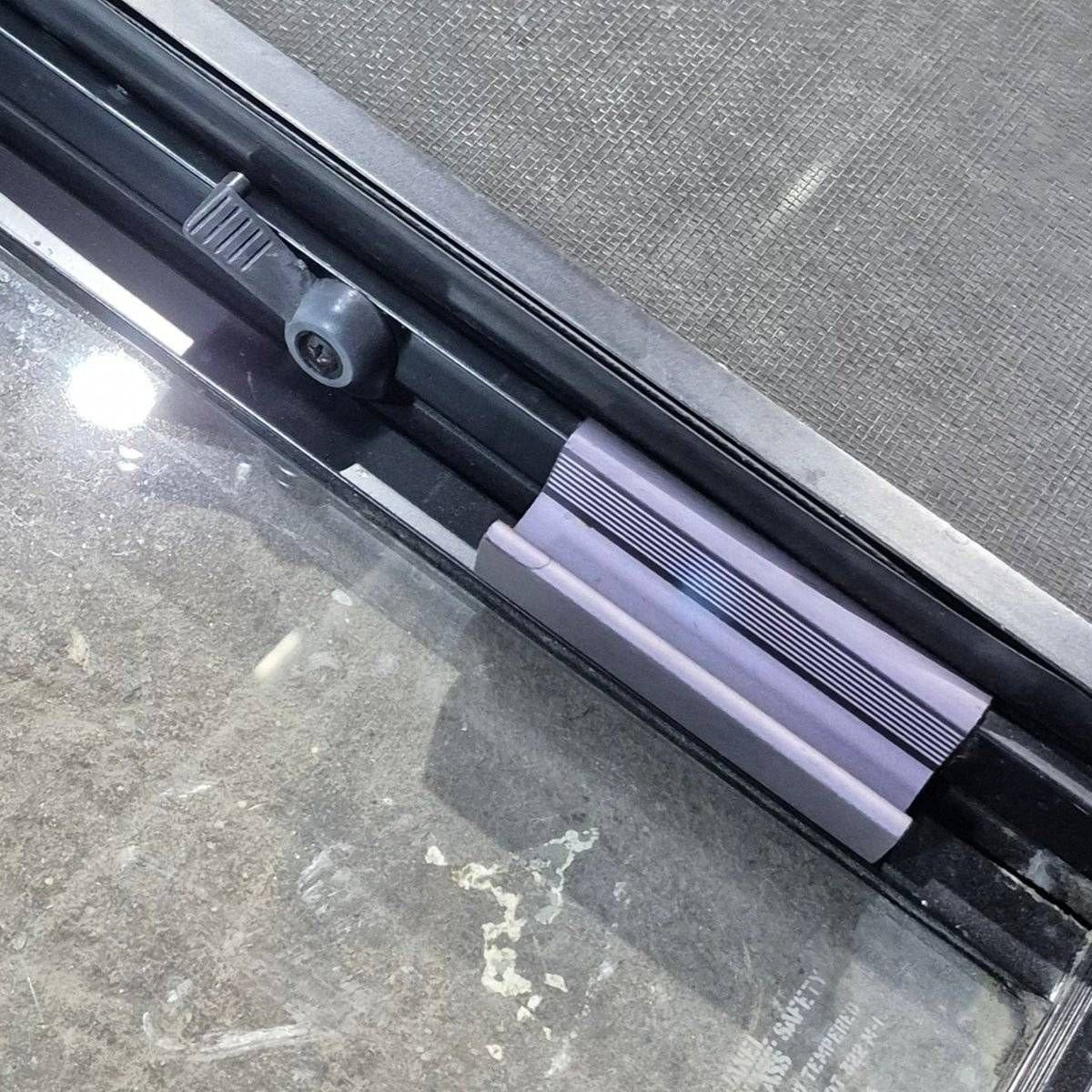 Used Black Radius Opening Window - 36 X 38 X 1.75 - Young Farts RV Parts