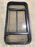 Used Black Radius Opening Window : 37" W x 19 1/4" H x 1 1/4" - Young Farts RV Parts