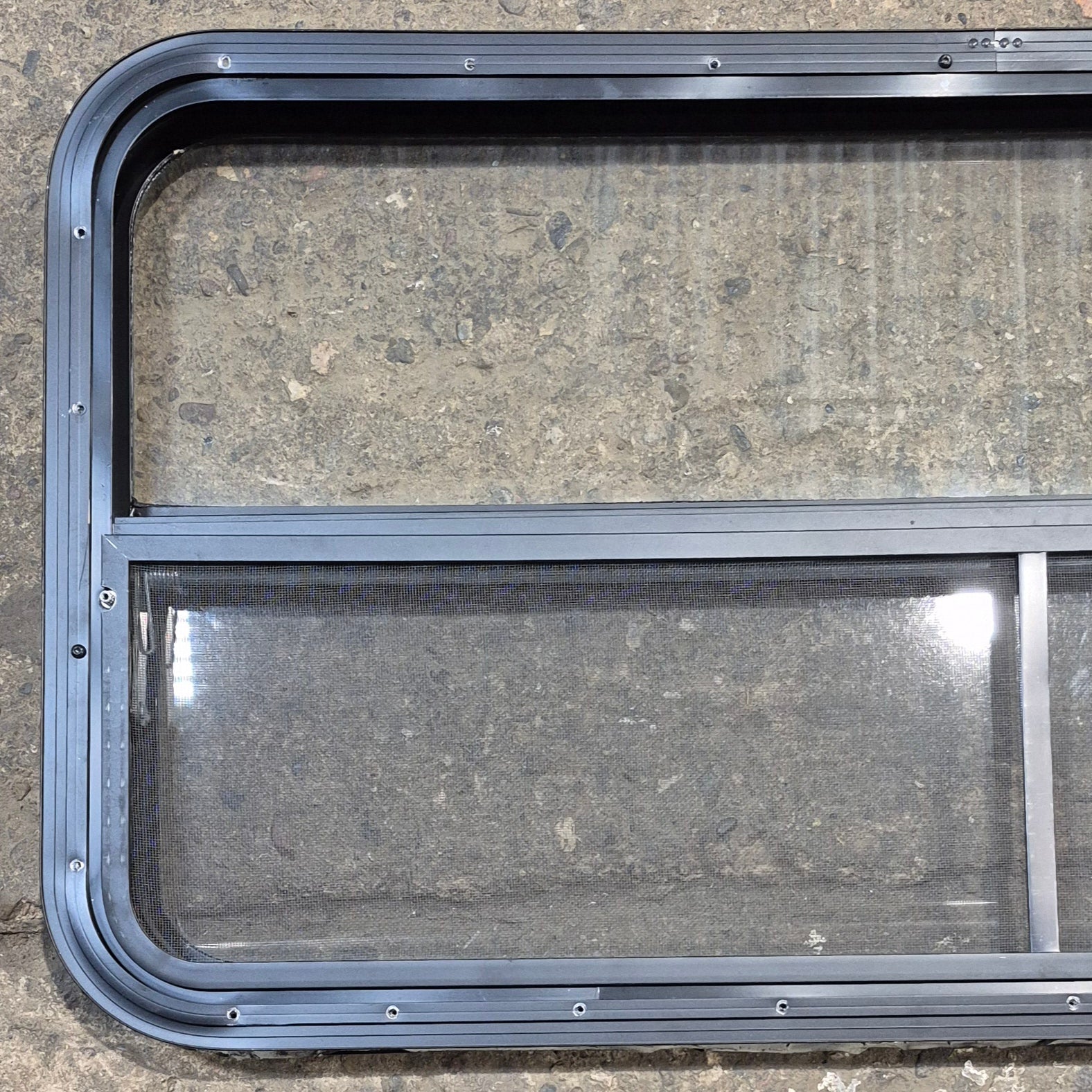 Used Black Radius Opening Window : 41 1/2