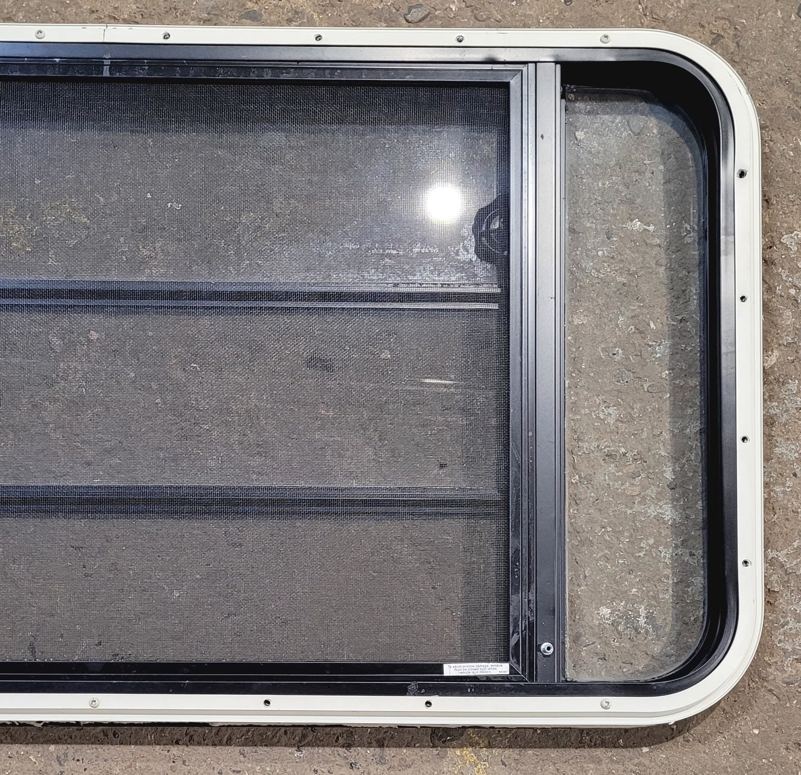 Used Black Radius Opening Window : 41 1/2