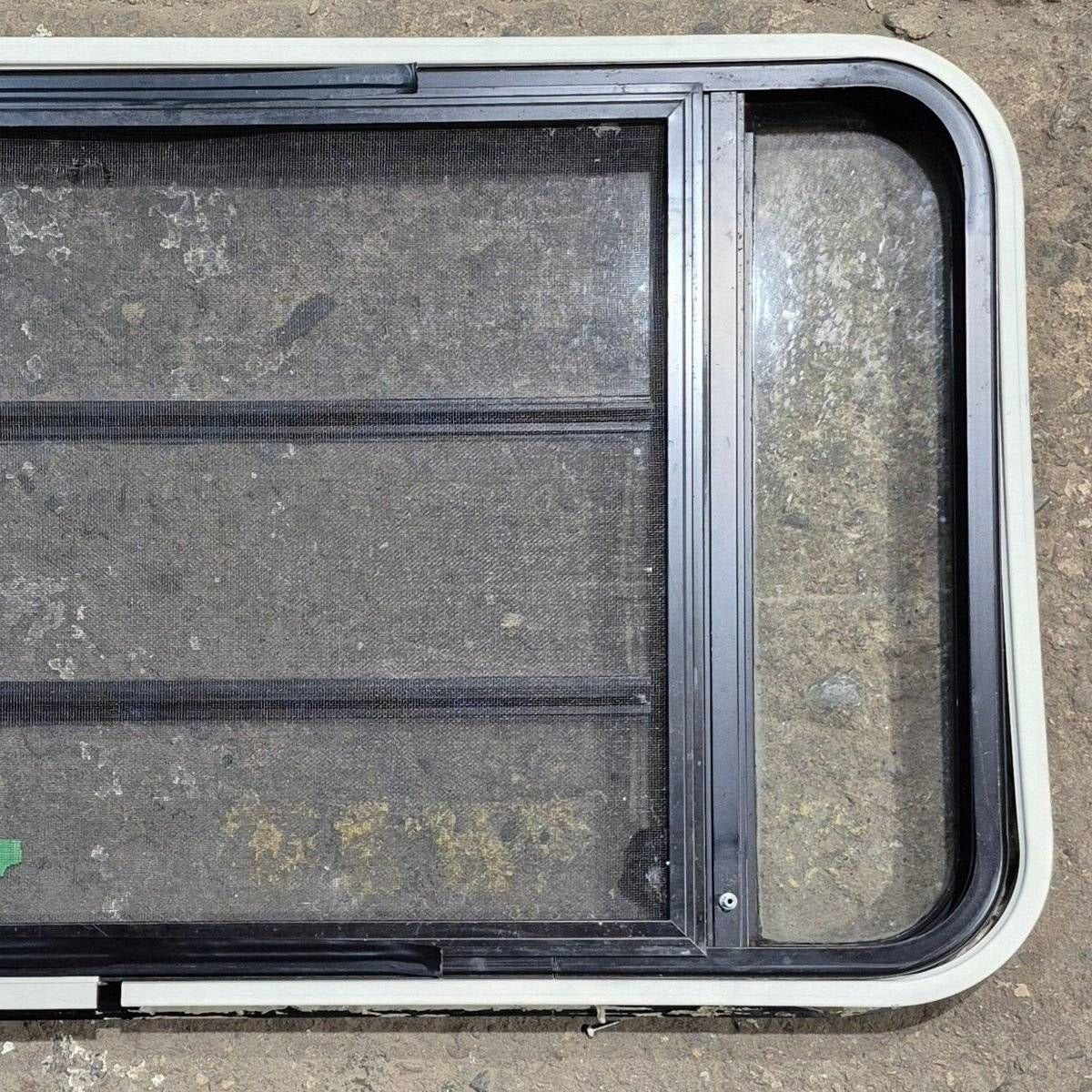Used Black Radius Opening Window - 41.625 X 21.875 X 1.625 - Young Farts RV Parts