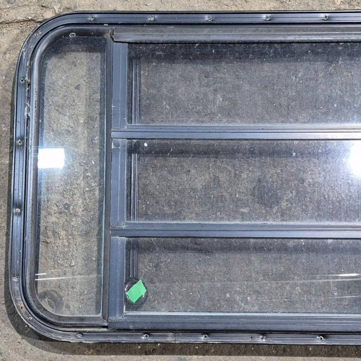 Used Black Radius Opening Window - 41.625 X 21.875 X 1.625 - Young Farts RV Parts