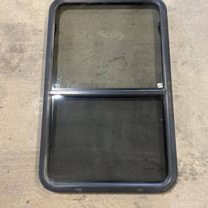 Used Black Radius Opening Window - 41.75 X 26 X 1.875 - Young Farts RV Parts