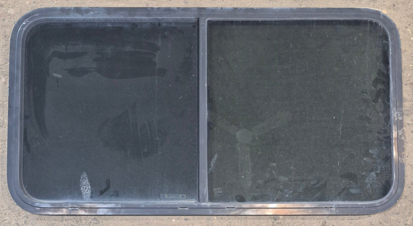Used Black Radius Opening Window : 42 1/2