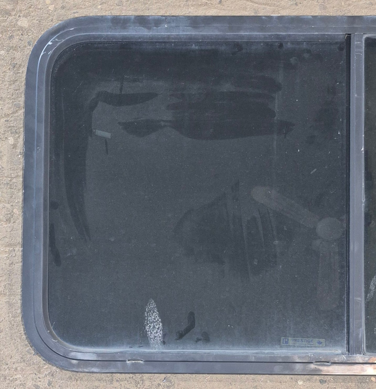 Used Black Radius Opening Window : 42 1/2