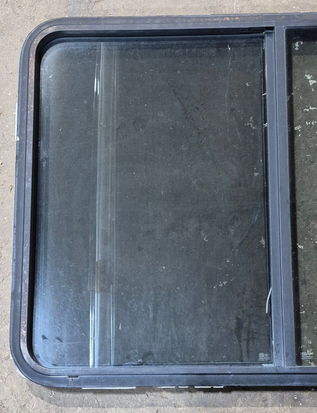 Used Black Radius Opening Window : 42 1/2