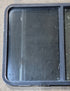 Used Black Radius Opening Window : 42 1/2" W x 34" H x 1 3/4" D - Young Farts RV Parts