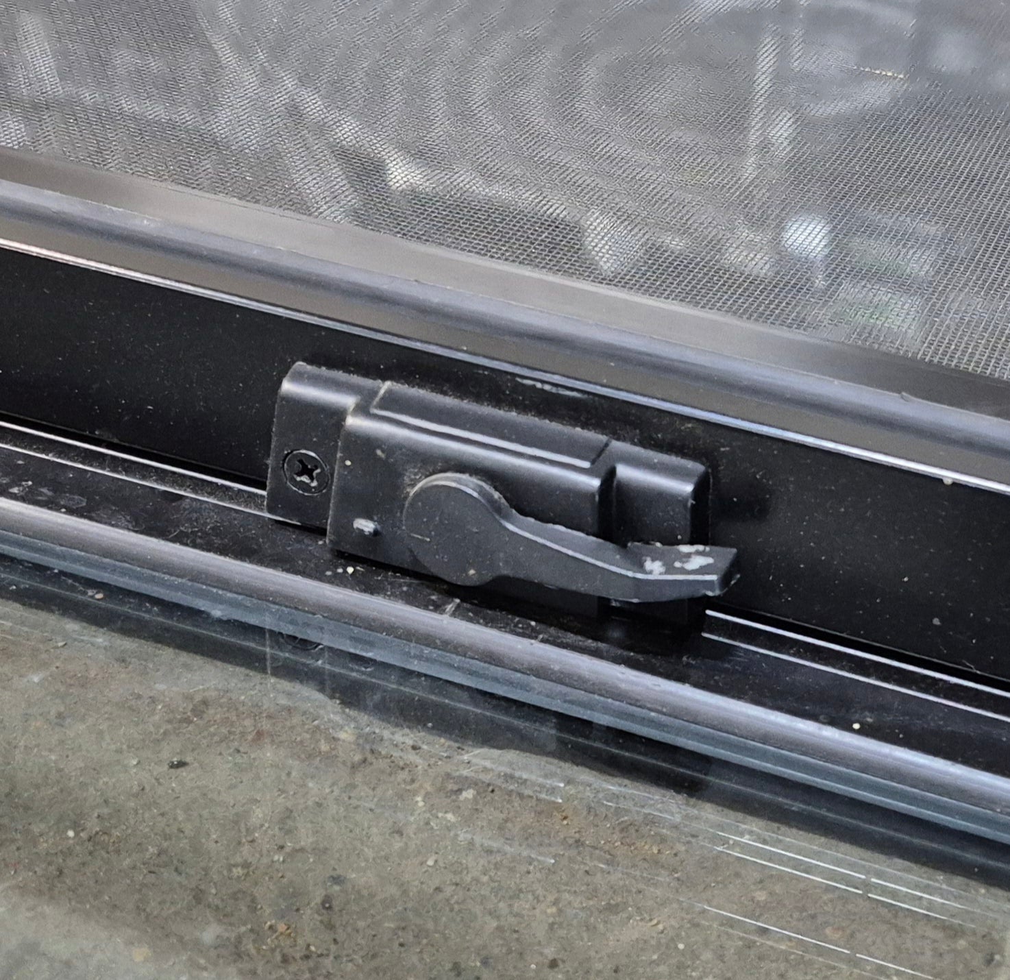 Used Black Radius Opening Window : 42 1/2