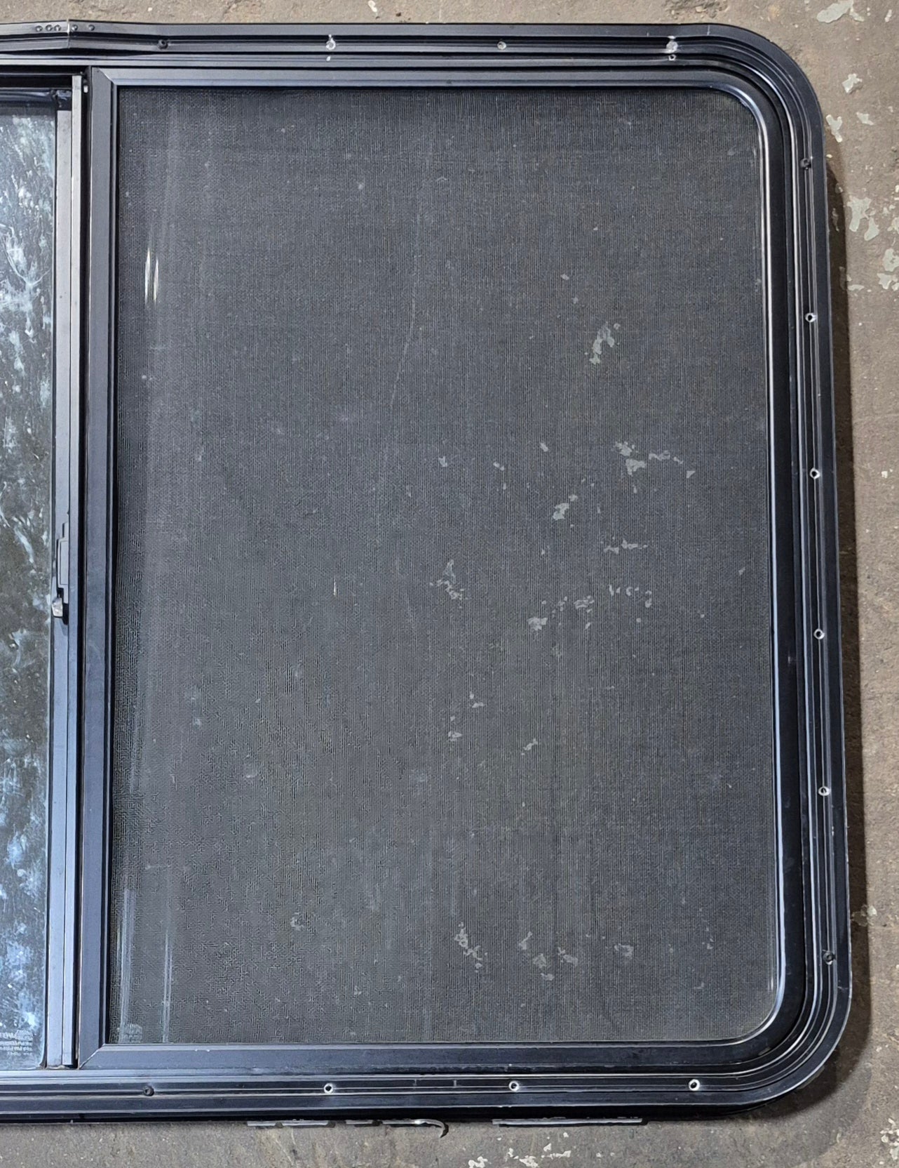 Used Black Radius Opening Window : 42 1/2