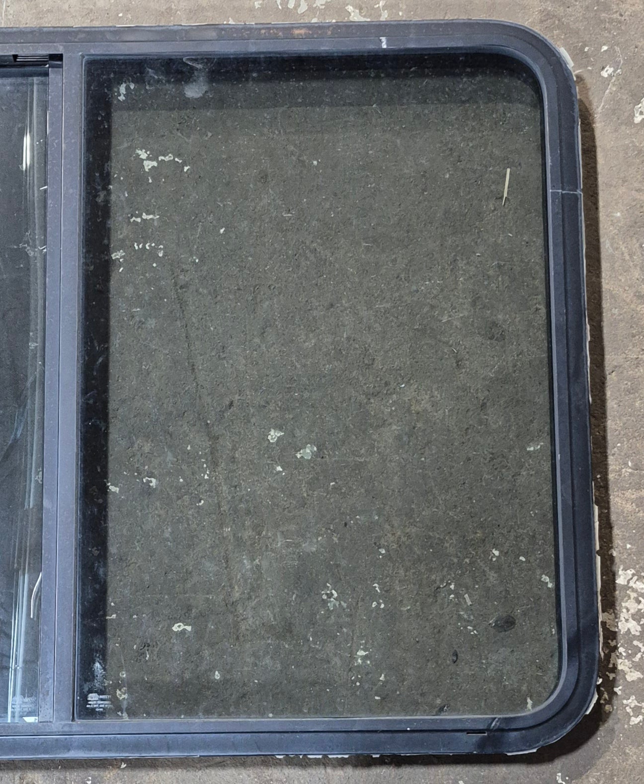 Used Black Radius Opening Window : 42 1/2