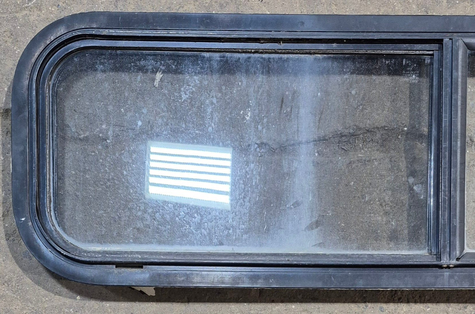 Used Black Radius Opening Window : 42 1/4